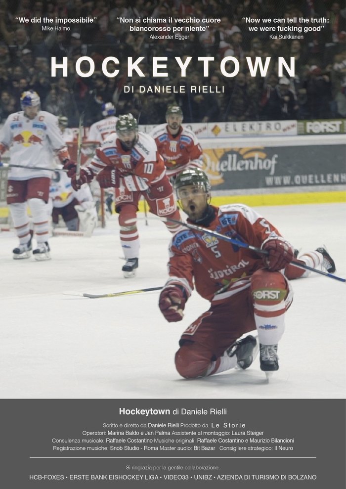 Poster of the documentary Hockeytown by Daniele Rielli